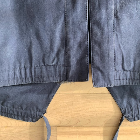 VINTAGE - Fur lining, Navy Blue Trench Coat - Picture 8 of 16